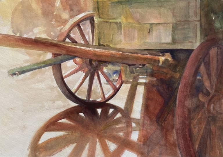 Passed Over watercolor painting