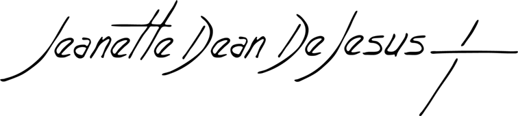 jeanette dean dejesus signature
